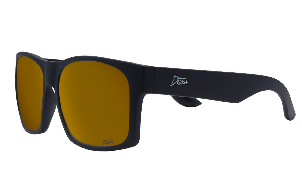 Big Kahuna - Matte Black - 24k Gold Polarized