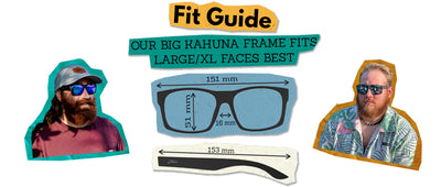 Our Big Kahuna Frame Fits Large/XL Faces Best