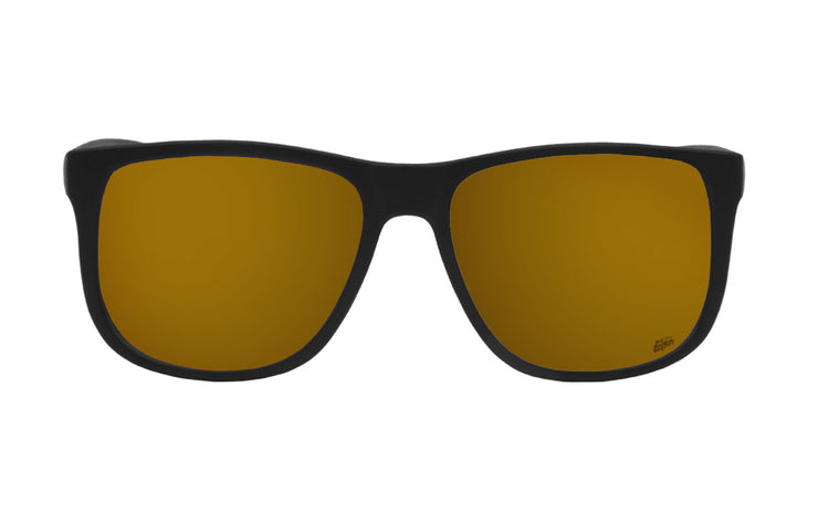 Eminence - Matte Black - 24K Gold Lens Polarized