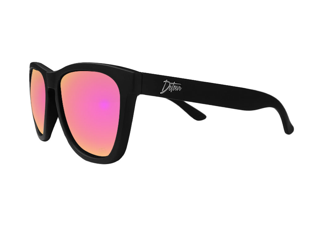 Matte Black - Pink Lemonade Lens Polarized - Essentials