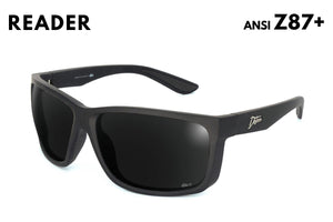 Breach Reader - Matte Black - Jet Black Polarized ANSI Z87+