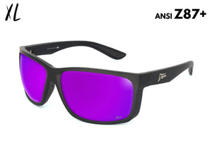 Breach XL - Matte Black - Purple Polarized ANSI Z87+