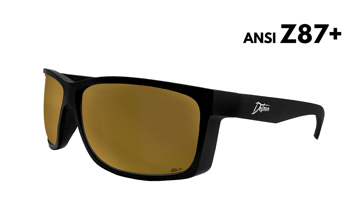 Breach - Matte Black - 24K Gold Polarized ANSI Z87+