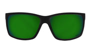 Breach - Matte Black - Green Machine Polarized ANSI Z87+