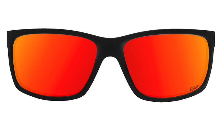 Breach XL - Matte Black - Red Sunset Polarized ANSI Z87+