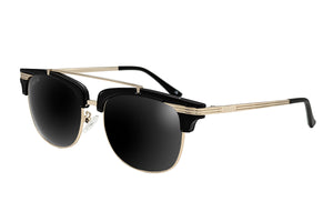 Oro negro brillante - Lente negro azabache polarizado - Castaway