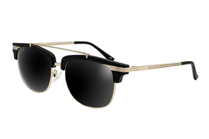 Oro negro mate - Lente negro azabache polarizado - Castaway