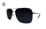 Coastal XL - Matte Silver - Blue Gradient Polarized