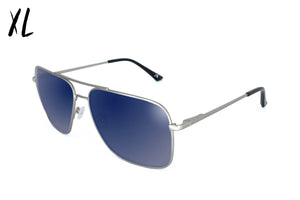 Coastal XL - Matte Silver - Blue Gradient Polarized
