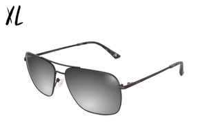 Coastal XL - Matte Black/Grey Tortoise - Silver Bullet Polarized