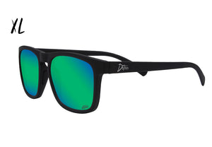 Floaties XL - Matte Black - Green Machine Lens Polarized