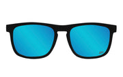 Floaties XL - Matte Black - Electric Blue Lens Polarized