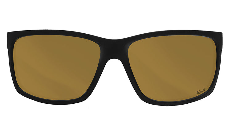 Breach XL - Matte Black - 24k Gold Polarized ANSI Z87+