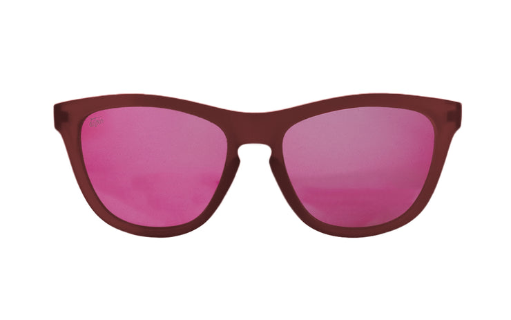 Minnow Kids Frosted Burgundy - Pink Lens