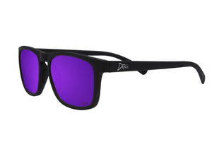 Floaties - Matte Black - Purple Polarized