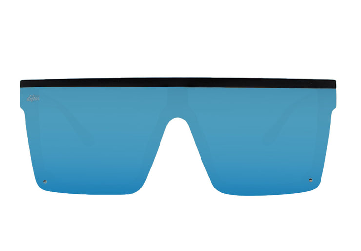 Tidal Wave XL - Matte Black - Electric Blue Lens Polarized