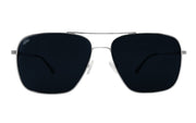 Coastal XL - Matte Silver - Blue Gradient Polarized