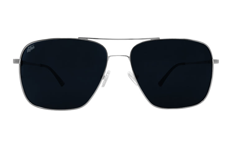 Coastal XL - Matte Silver - Blue Gradient Polarized