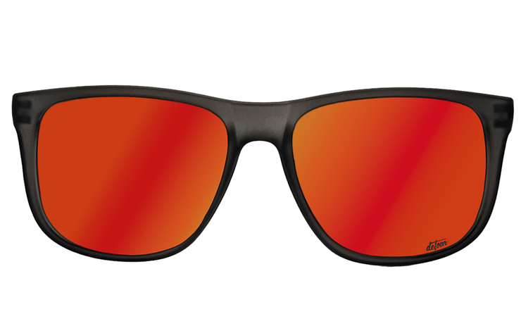 Eminence - Frosted Storm Gray- Red Sunset Lens Polarized