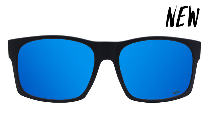 Big Kahuna -Sharks & Stripes - Electric Blue Polarized