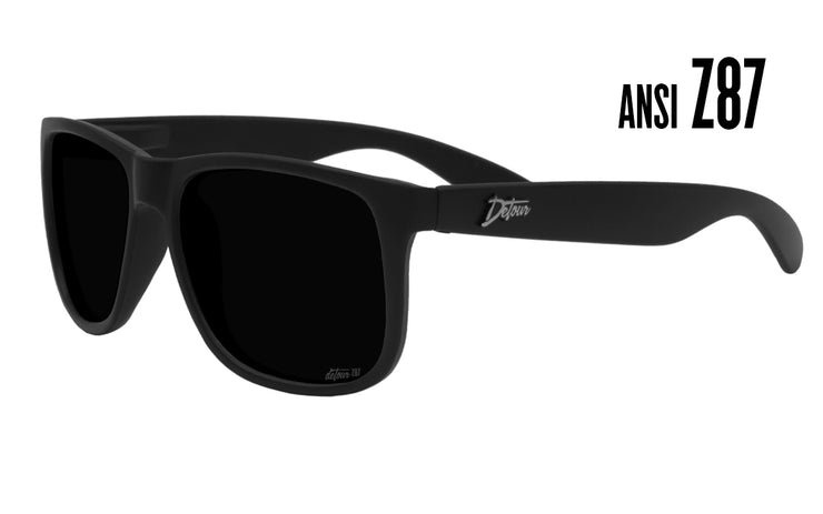 Eminence - Matte Black - Jet Black Lens- ANSI Z87