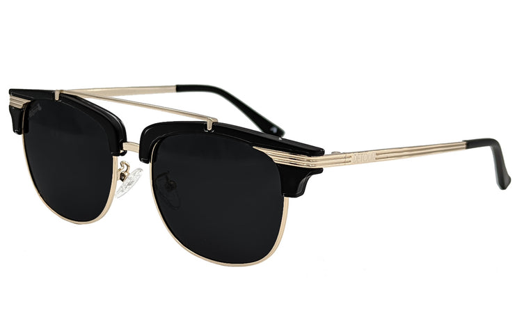 Gloss Black Gold - Jet Black Lens Polarized - Castaway