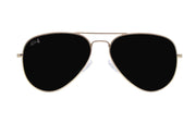 Gold - Jet Black Lens Polarized - Oasis