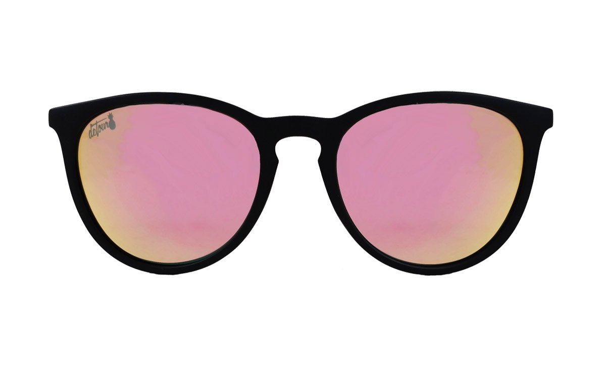 Hurricane - Matte Black - Pink Lemonade Polarized