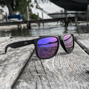 Eminence - Matte Black - Purple Polarized Lens