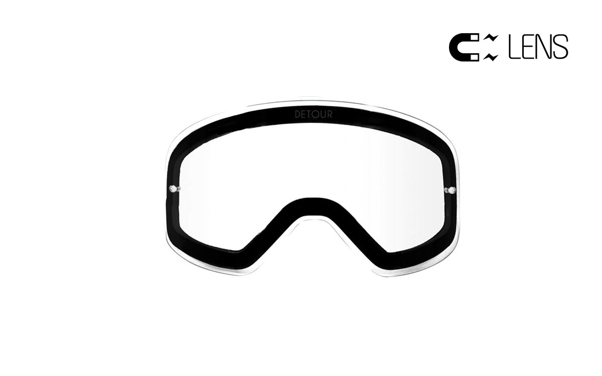 PowPow Moto - Crystal Clear - Spare QuickGrip Lens