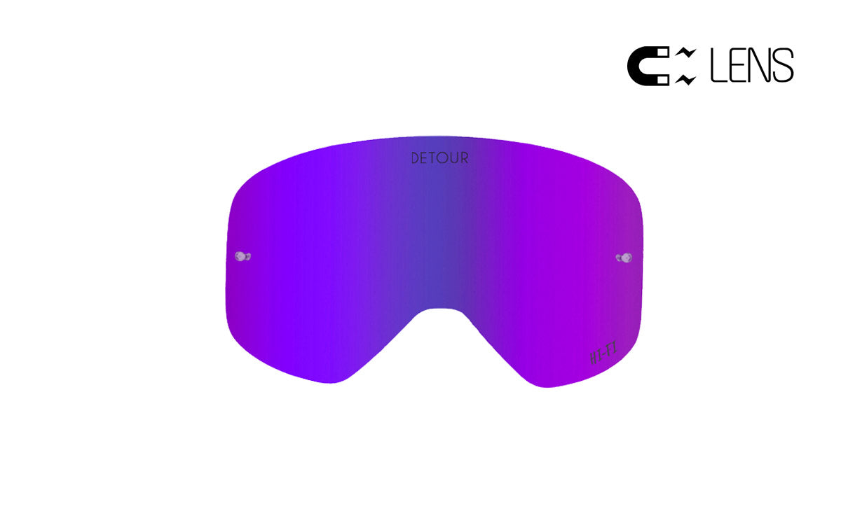 PowPow Moto - Electric Purple - HI-FI Spare QuickGrip Lens