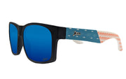 Big Kahuna -Sharks & Stripes - Electric Blue Polarized