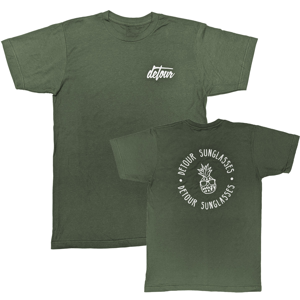 Heather Military Green Logo Tee