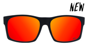 Big Kahuna - Matte Black - Red Sunset Polarized