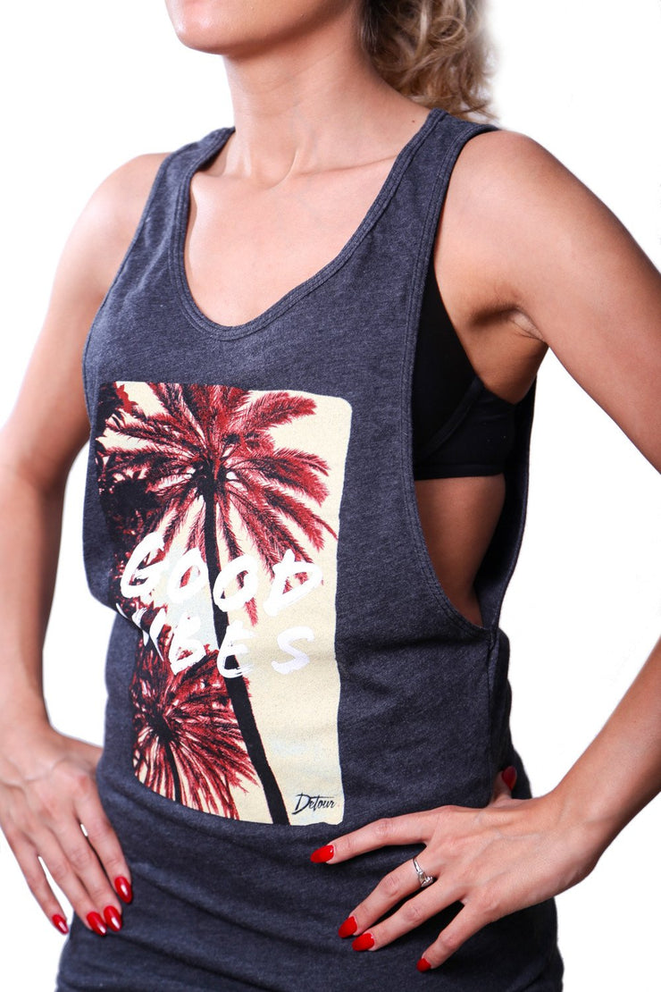 Womens Tanks - Good Vibes Tank