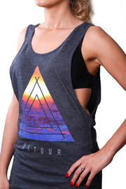 Womens Tanks - Triangle Waves Tank